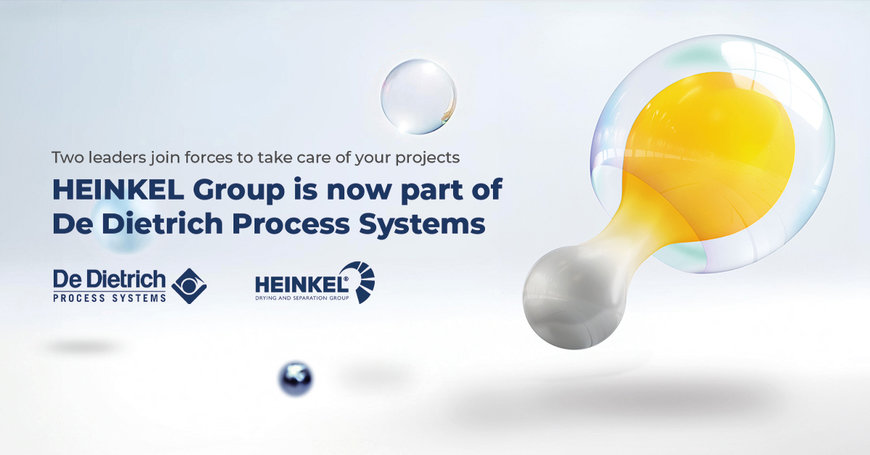 De Dietrich Process Systems si espande con l'acquisizione del Gruppo HEINKEL