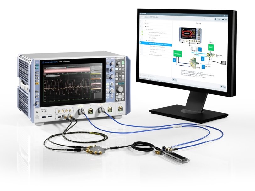 La soluzione Rohde & Schwarz è stata approvata da USB-IF per effettuare i test di conformità sui trasmettitori e ricevitori USB 3.2 Gen 1 e Gen 2 