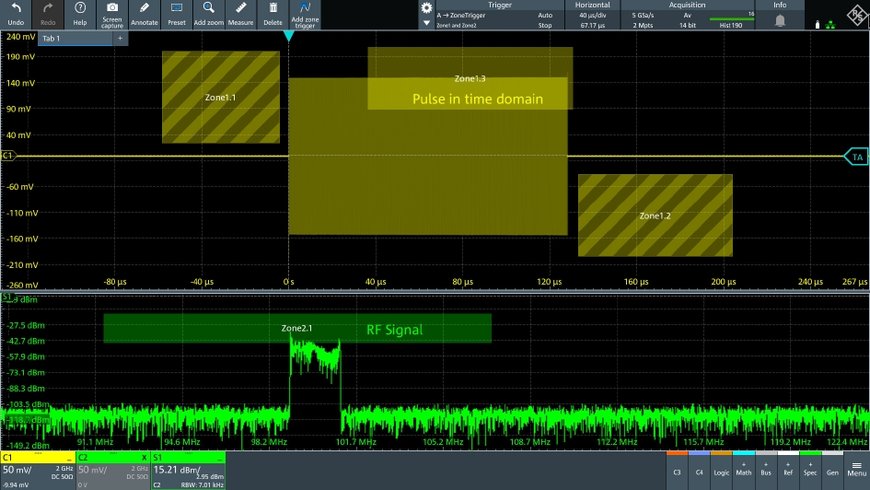 Grazie al primo sistema di “Zone Trigger” basato su ASIC, l’oscilloscopio MXO di Rohde & Schwarz batte ogni record di velocità di acquisizione 