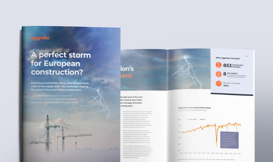 Aggreko: L'errato dimensionamento delle attrezzature ostacola l'efficienza della fiorente industria edile italiana